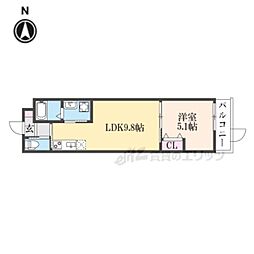 （仮称）LEI椥辻勧修 3階1LDKの間取り