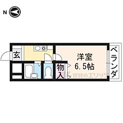 ルイシャトレ21 1Kの間取図画像