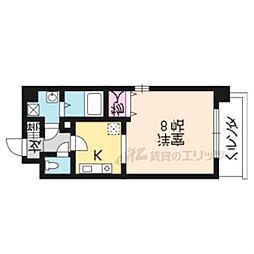 グラシアス 1Kの間取図画像