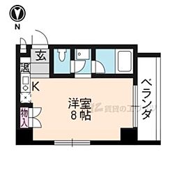 ロベルージュマツイ ワンルームの間取図画像