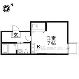 ブリエ西大路 ワンルームの間取図画像