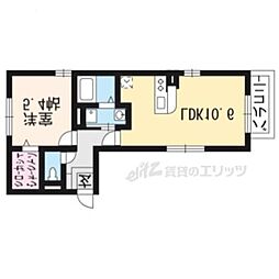 アップヒルズ 1LDKの間取図画像