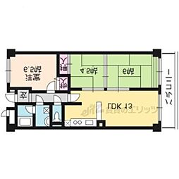 プレスティージ黄檗 3LDKの間取図画像