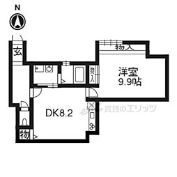 伽羅唯心庵 1LDKの間取図画像
