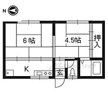 岡部マンション 2F-6 ｜ 京都府京都市右京区梅津上田町（賃貸アパート2K・2階・29.16㎡） その2