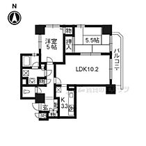 京都府京都市中京区岩上通六角下る岩上町（賃貸マンション2LDK・10階・58.72㎡） その2