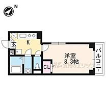 京都府京都市右京区谷口園町（賃貸マンション1K・2階・24.07㎡） その2