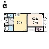 京都府京都市右京区龍安寺塔ノ下町（賃貸マンション1DK・1階・30.33㎡） その2