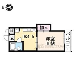 カサ・ペルダーニョ 1階1Kの間取り