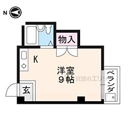 スチュディオエトレ88 3階ワンルームの間取り