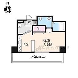 ＴＡＮＡＫＡビル 5階ワンルームの間取り