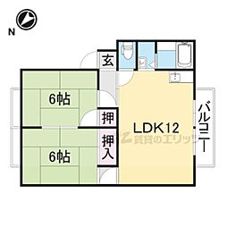 ウィンディア愛宕 2LDKの間取図画像