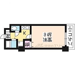 サンホワイト葛野 1Kの間取図画像