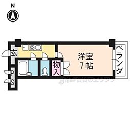 角安ビル 1Kの間取図画像