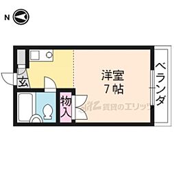 ハイツマウンテン 1Kの間取図画像