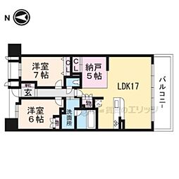 ネバーランド桂 3LDKの間取図画像