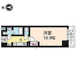 SquareHero-A 1Kの間取図画像