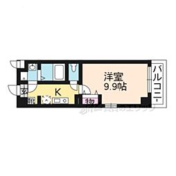 Paese御池 1Kの間取図画像