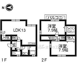 エターナルウッド2 2LDKの間取図画像