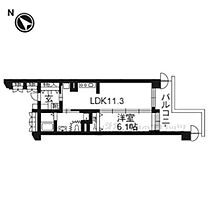 ジュネット京都　久我の杜 509 ｜ 京都府京都市伏見区久我東町（賃貸マンション1LDK・5階・45.00㎡） その2