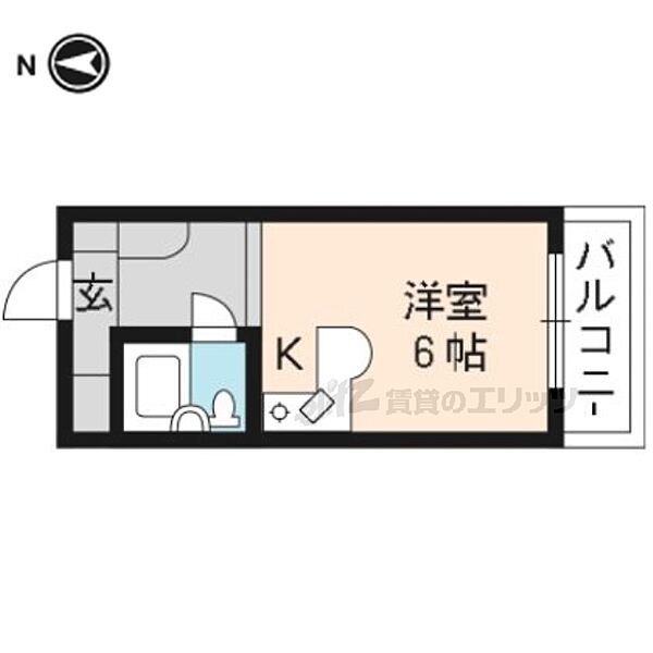 メゾン・ド・ルフレ ｜京都府京都市伏見区深草西浦町８丁目(賃貸マンション1R・2階・19.60㎡)の写真 その2