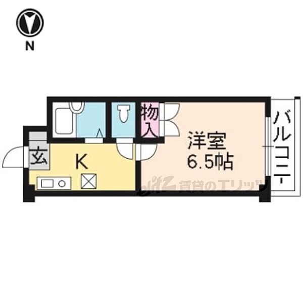 メゾン吉祥 402｜京都府京都市南区吉祥院車道町(賃貸マンション1K・4階・20.00㎡)の写真 その2