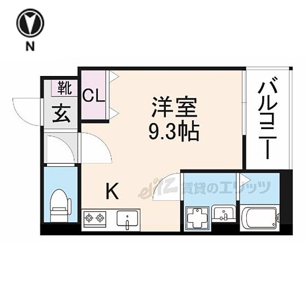 仮）京都市南区西九条唐戸町ＡＰ 301｜京都府京都市南区西九条唐戸町(賃貸アパート1R・3階・24.28㎡)の写真 その2