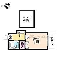 京都府京都市西京区下津林大般若町（賃貸アパート1K・1階・16.44㎡） その2