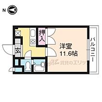 京都府京都市伏見区横大路下三栖城ノ前町（賃貸マンション1K・3階・35.25㎡） その2