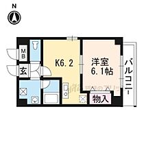 ロジュマン協和 206 ｜ 京都府京都市東山区本町２１丁目（賃貸マンション1DK・2階・30.55㎡） その2