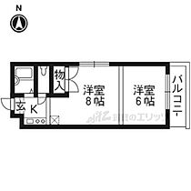 京都府京都市伏見区鍛冶屋町（賃貸マンション2K・2階・31.25㎡） その1