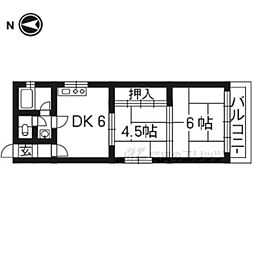 ハイツスガ2 2DKの間取図画像