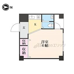 リヴィエール・藤森 ワンルームの間取図画像