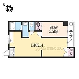 コープ・ラフィーネ 2DKの間取図画像