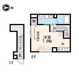 アスカ ワンルームの間取図画像