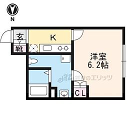 GRACEALLEYSAIIN 1Kの間取図画像