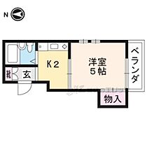 京都府京都市北区等持院中町（賃貸マンション1K・3階・15.00㎡） その2