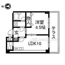 ホワイトクレステ 102 ｜ 京都府京都市下京区西新屋敷太夫町（賃貸マンション1LDK・1階・34.16㎡） その2