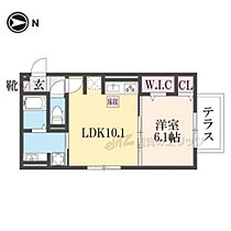 京都府京都市右京区西京極殿田町（賃貸アパート1LDK・1階・39.77㎡） その2