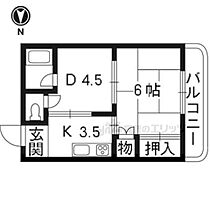 ビューティーマンション山高 102 ｜ 京都府京都市右京区山ノ内北ノ口町（賃貸マンション2K・1階・29.00㎡） その2