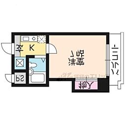 甍・林治 1Kの間取図画像