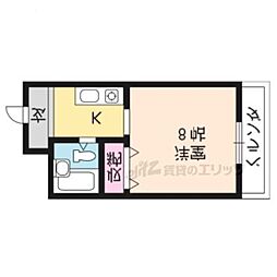 シャンブル・N ワンルームの間取図画像