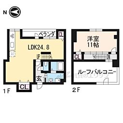 グランドール2 2LDKの間取図画像