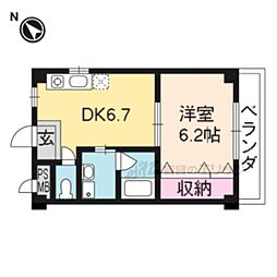 ma・maison 1DKの間取図画像