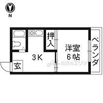 京都府京都市北区大将軍南一条町（賃貸マンション1K・3階・21.06㎡） その2