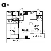 京都府京都市右京区梅津段町（賃貸マンション2LDK・2階・50.70㎡） その2