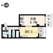 成山ビル 301 ｜ 京都府京都市北区北野西白梅町（賃貸マンション1DK・3階・30.00㎡） その2