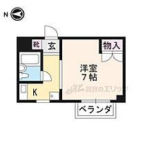 クラブハイツ 201 ｜ 京都府京都市上京区六軒町通元誓願寺下ル玉屋町（賃貸マンション1K・2階・19.00㎡） その2