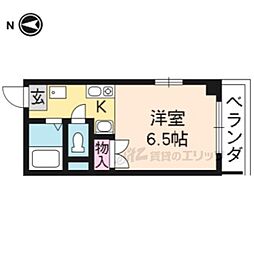 フューチャードリーム北野 1Kの間取図画像