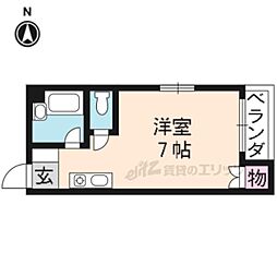 ブーゲシャイナー 3階1Kの間取り